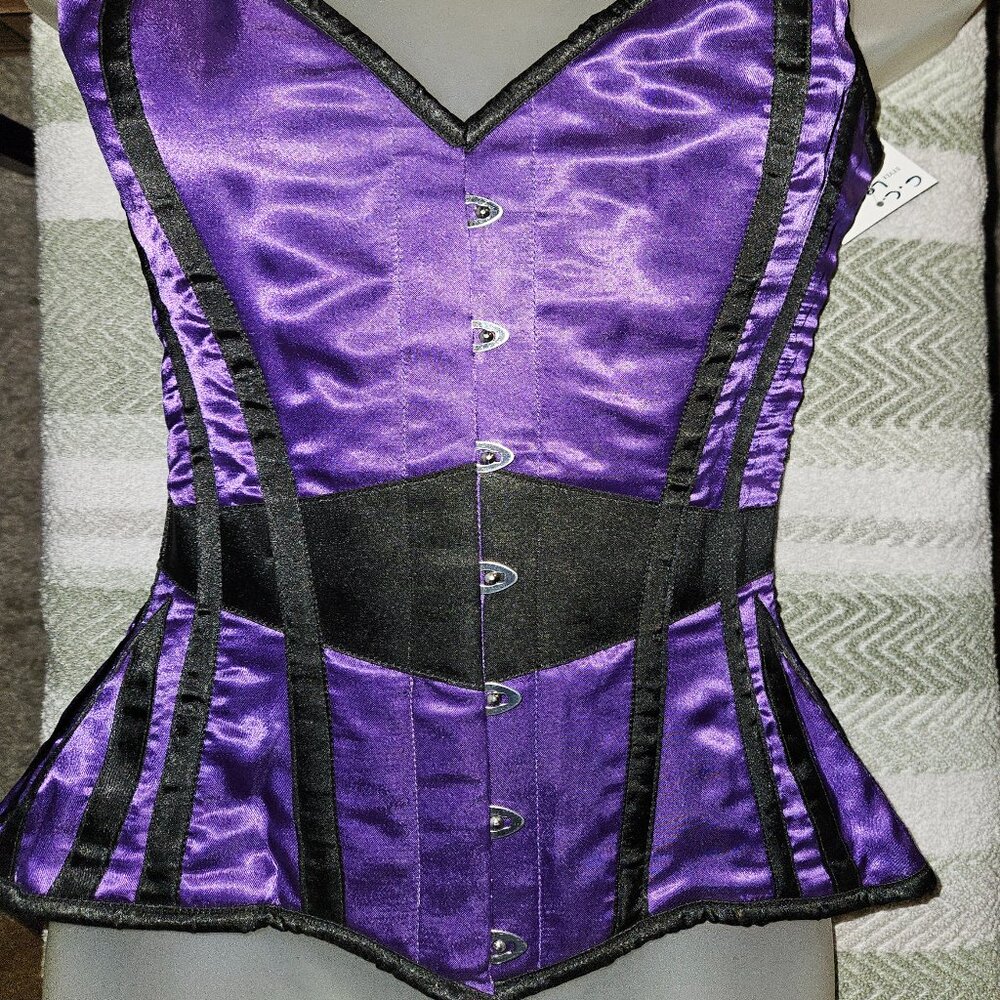 NWT LAST! PURPLE/BLACK Legend CORSET 26" MEDIUM